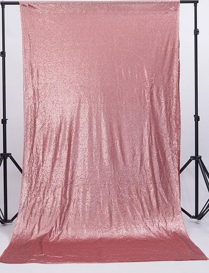 Blush 1 PANEL, 4 Ft Wide Curtain Mini Glitz Sequins Backdrop Drape Curtain Mini Glitz Sequin, Sequin Curtain [Choose The Measurements]