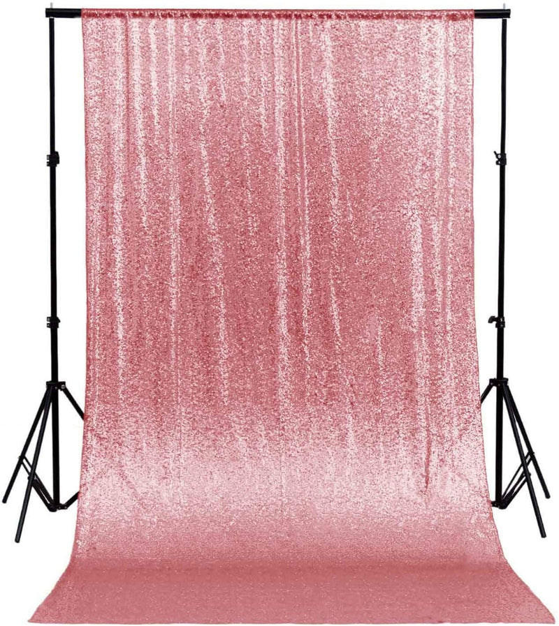 Dusty Rose 1 PANEL, 4 Ft Wide Curtain Mini Glitz Sequins Backdrop Drape Curtain Mini Glitz Sequin, Sequin Curtain [Choose The Measurements]