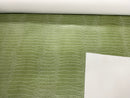 Faux Crocodile Vinyl Fabric - Green - High Quality Vinyl Sold by The Yard