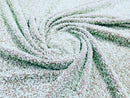 Sage Sequins Fabric on Stretch Velvet - By The Yard - all Over 5mm Sequins 58”/60