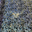 Iridescent unicorn/Silver Sequin on Velvet With Two Tone Sequins all Over 5mm Shining Sequins Flip By The Yard