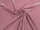 Pink Moon Shadow Glitter Metallic Fabric Material Lame Knitted Sold By The Yard