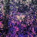 Iridescent Purple Sequin on Velvet With Two Tone Sequins all Over 5mm Shining Sequins Flip By The Yard