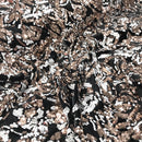 Champagne/White Sequin on Stretch Velvet With Two Tone Sequins all Over 5mm Shining Sequins Flip By The Yard