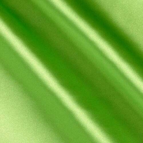 Stretch Imitation Silk Satin Charmeuse - Lime - Slight Stretch 58/60" (Choose Qty.)