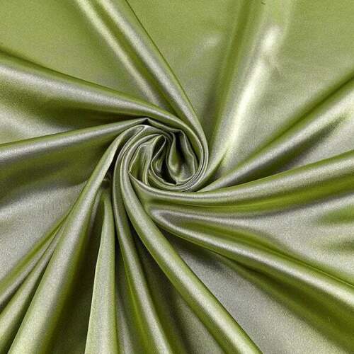 Stretch Imitation Silk Satin Charmeuse - Sage - Slight Stretch 58/60" (Choose Qty.)